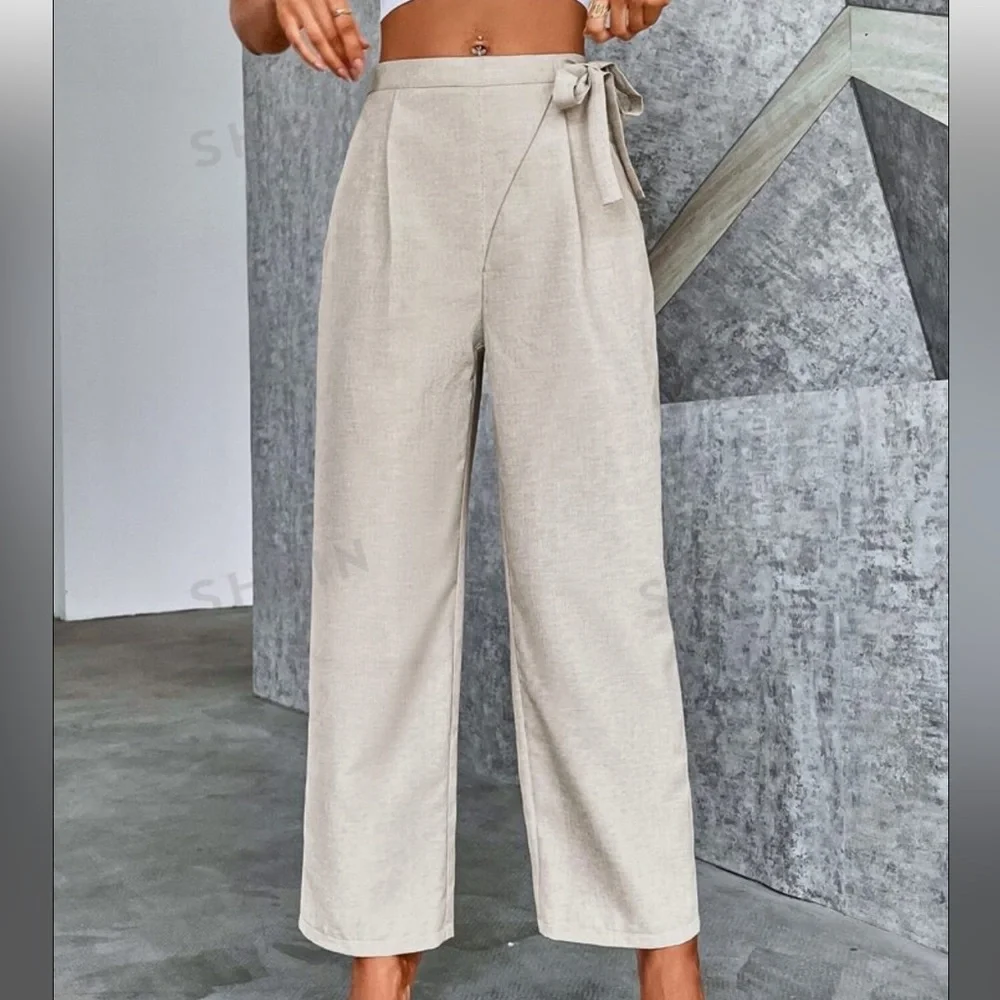 SHEIN Privé Pleated Wide Leg Trousers 🤍 - Picture 1 of 5